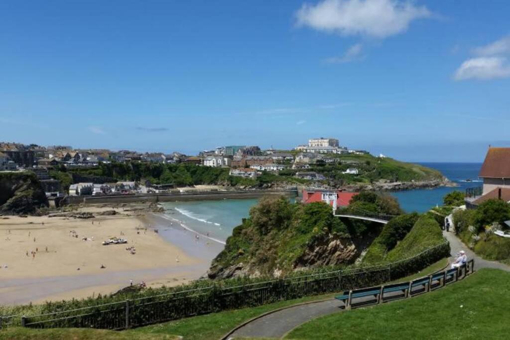 Beachside Apartment In The Centre Of Town Newquay  Bagian luar foto