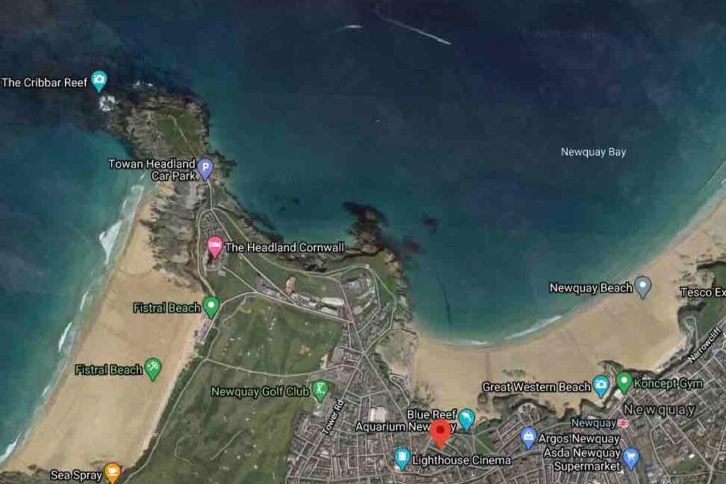 Beachside Apartment In The Centre Of Town Newquay  Bagian luar foto